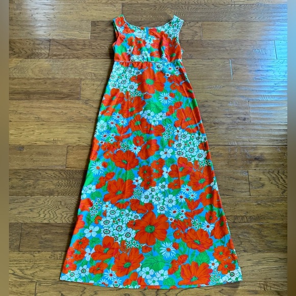 Concept 70’s Vintage Floral Maxi Dress - Picture 9 of 16